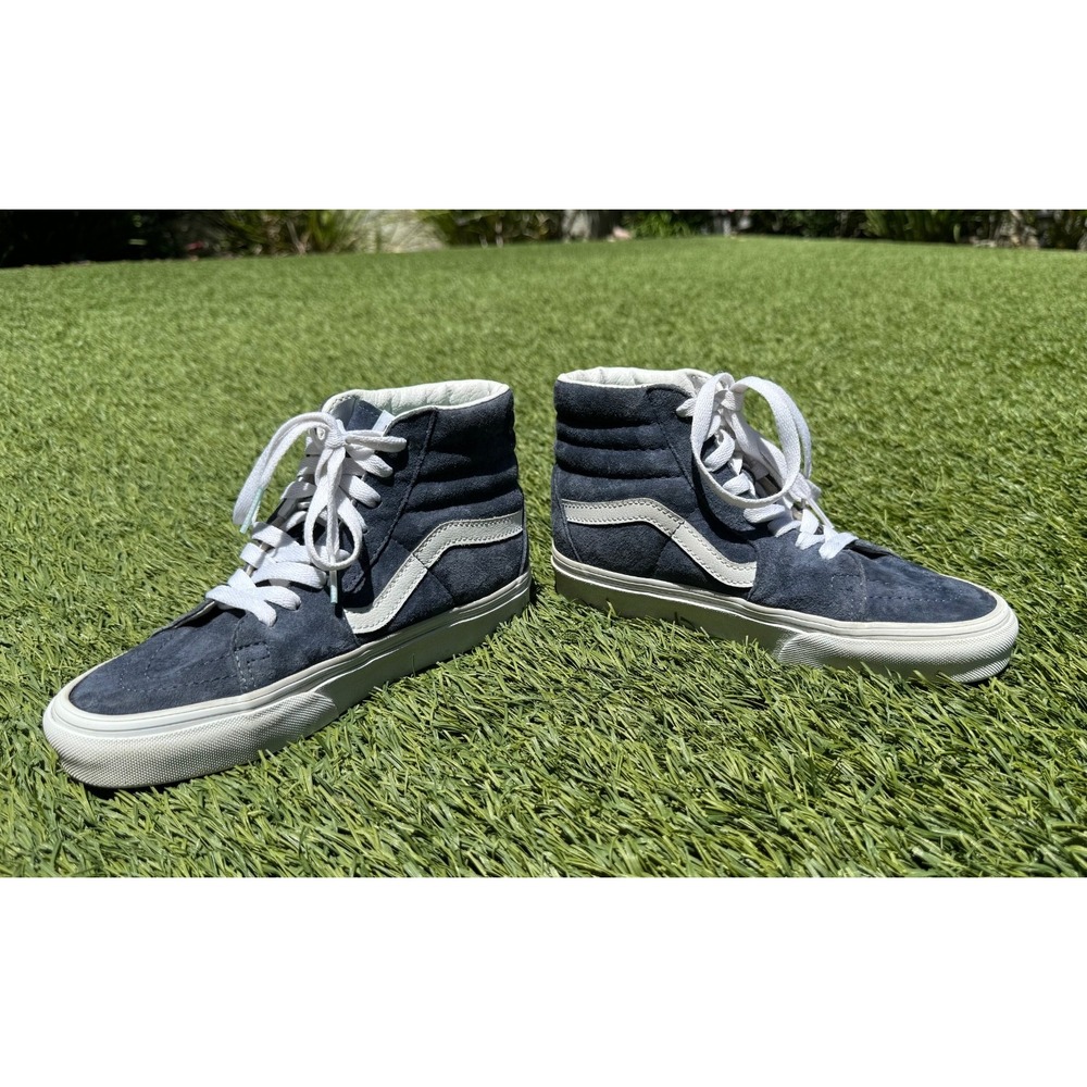 Vans Sk8-Hi MTE High Top Sneakers Women's 5.5 Men's 4 Navy Suede Water Repellent